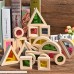 Fityle 24-Piece Wooden Rainbow Building Blocks Set Baby Toddler Stacking Blocks Toy B07GFPL17K